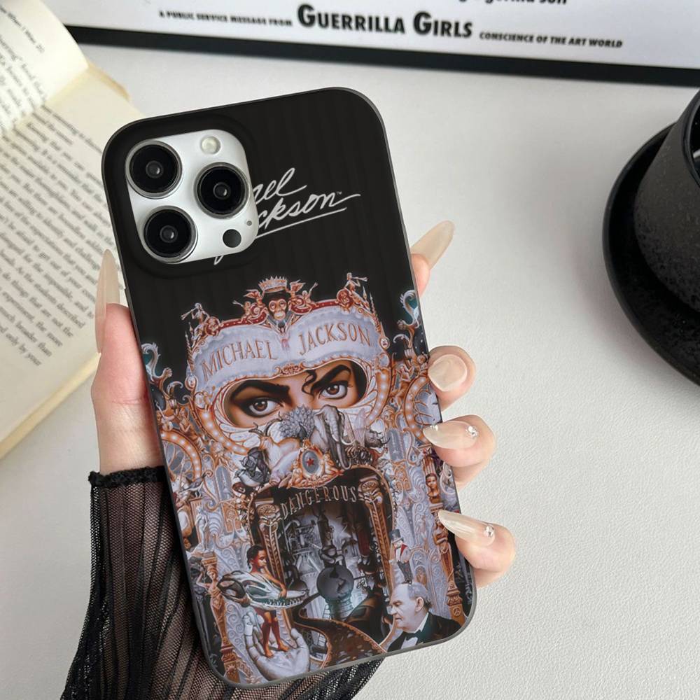 Pop Singer Michael Jackson Phone Case For IPhone 17 16 15 11 12 13 14 Pro Max Soft Corrugated Silicone Cover Case