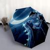 S Corpse Bride Inspired Automatic Folding Umbrella 8 Bone Iron Frame,Portable Design for Fans and Travelers0147b