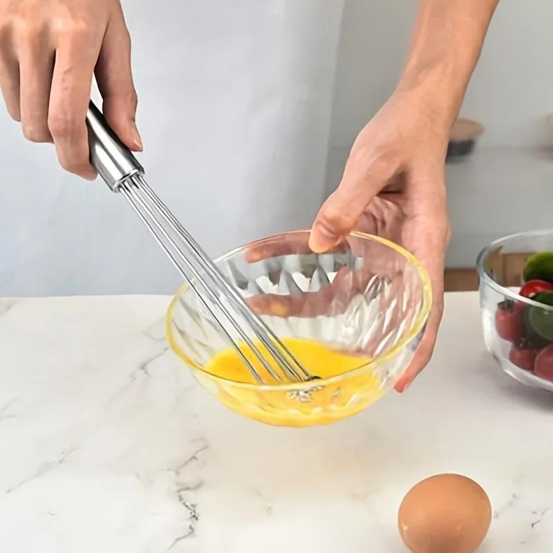 High Quality Manual Stainless Steel Ball Beater, Cream Whisk, Batter Mixer, Kitchen Baking Tool