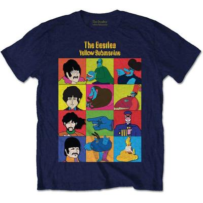 T-shirt Ufficiale The Beatles Giallo Sole - Uomo Donna Adulti Bambini - Età 5-13 anni