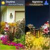 Solar Santa Watering Can with Lights Outdoor Decor Waterproof Solar Garden Lamp for Outdoor Pathway Yard Lawn Patio Christmas