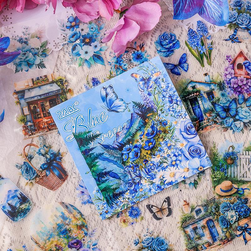 Misty Mountains Floral Journal Stickers - 4 Designs, 30 Sheets/Pack