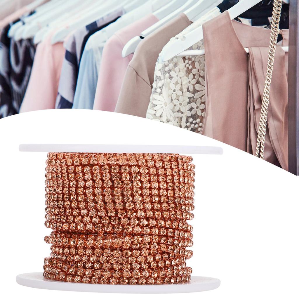 Rhinestone Chain Color DIY Mobile Phone Shell Clothing Ornament Decoration Supplies Ss6 6.5