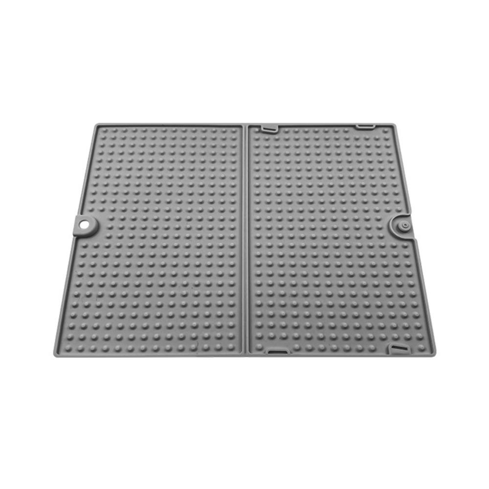 Silicone Dish Drying Mats Rectangular Heat Insulation Pad Kitchen Drain Pad  Tableware