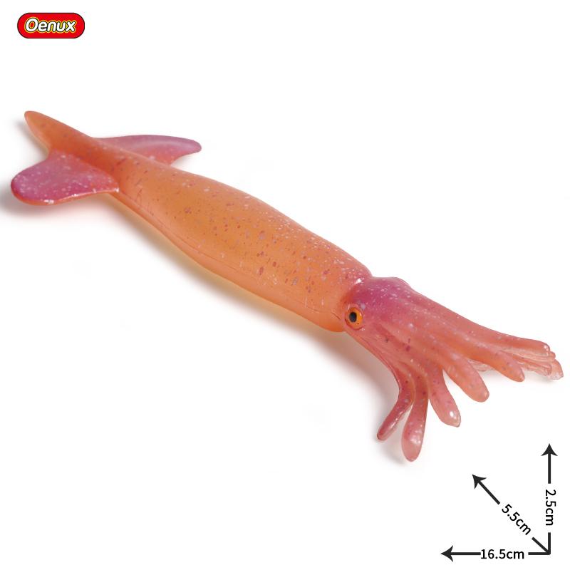 Oenux Marine Molluscs Model Simulation Squid Octopus Growth Cycle Action Figure Sealife Animals Education Collection Kids Toy