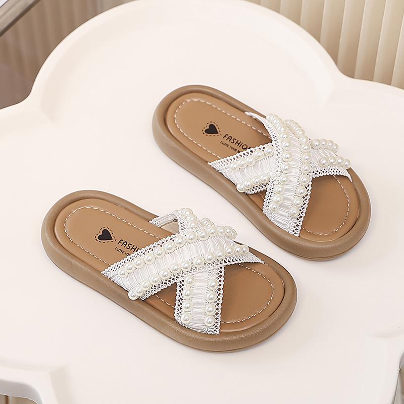 

Girls Cloud Slides Toddler Shower Slippers Baby Cute Clogs Beach Pool House Sandals Quick Dry Anti-Slip Shoes for Kids 36inner22.8cm бежевый