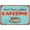 Coffee Tin Sign Metal Decorations Vintage Cafe Wall Plaque Retro Club Pub Bar Poster Decor Art Painting 26T0104 26T0104