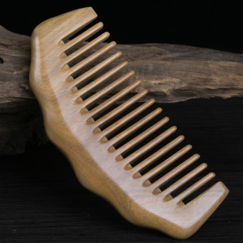 

Аргентинский зеленый сандал Расческа «Волна дракона» для всех типов волос – Идеально подходит для длинных, коротких или вьющихся волос; Идеально для путешествий на открытом воздухе.