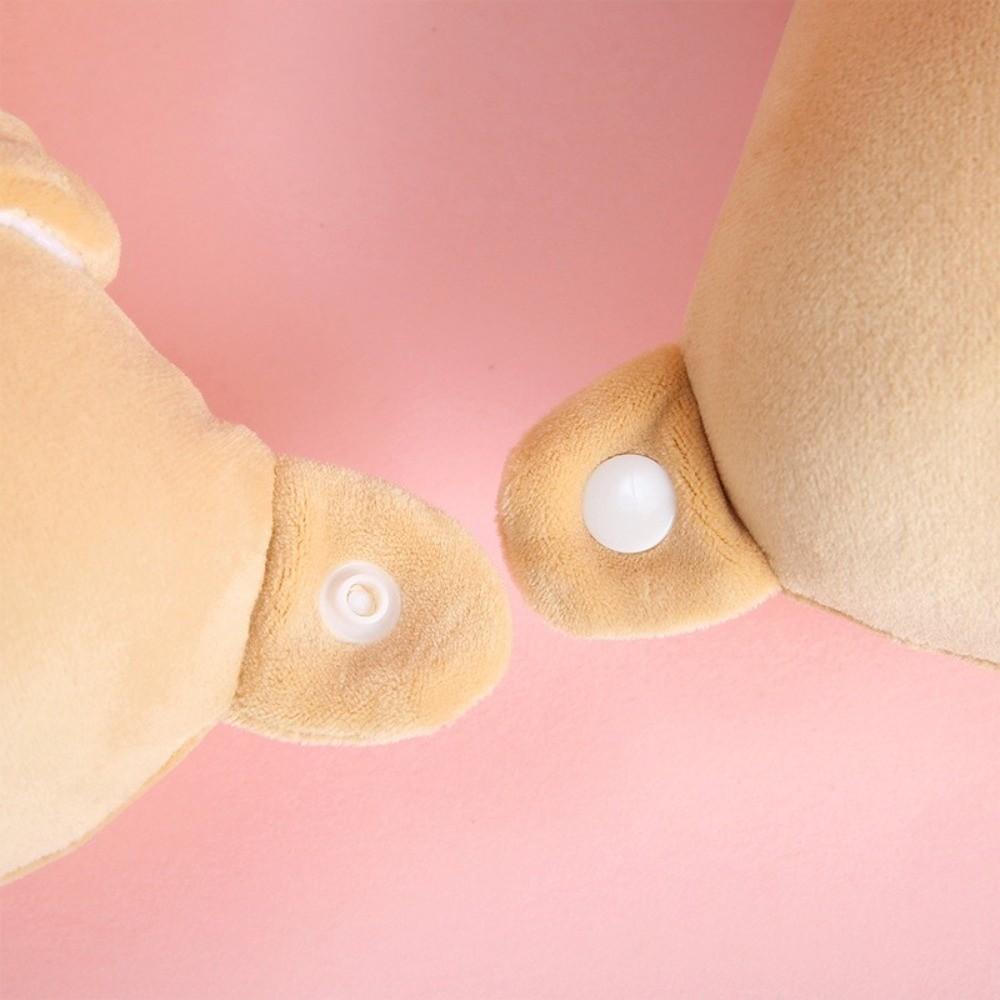 Portable U-shaped Pillow Soft Cartoon Animal Neck Pillow Slow Rebound with Eye Mask Neck Support Pillow Office Nap