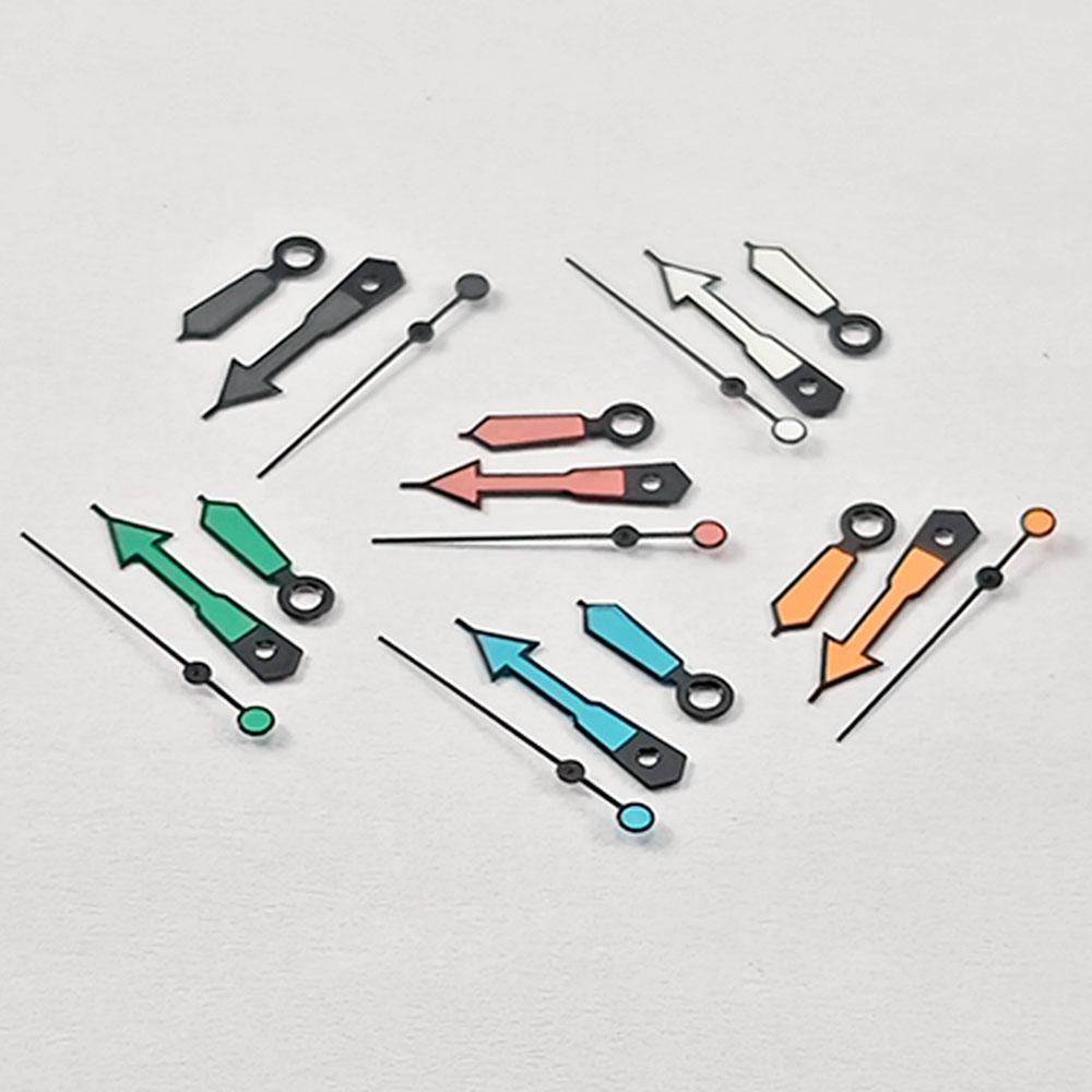 NH35 Watch Hands 8.5*12*12.5mm NH34 NH35A NH36 7S36 4R36 Black Border Pointers Green Luminou Orange Red Blue for Seiko Part