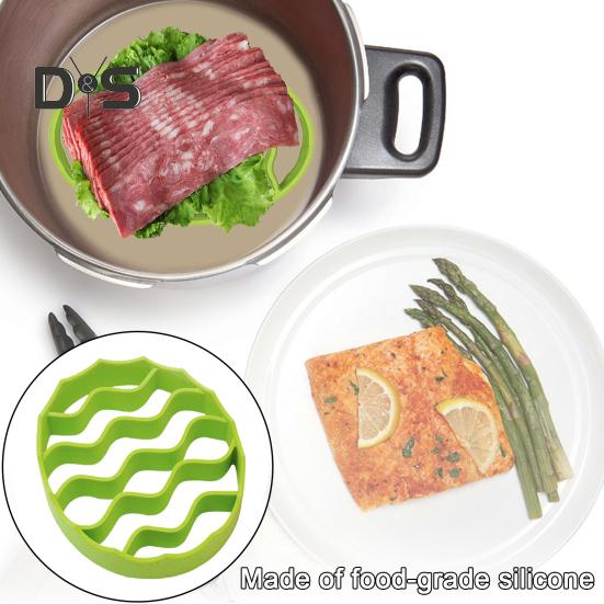 Oval Silicone Roast Rack Pot Stand Multipurpose Cooking Rack for Stoves Pressure Cooker Slow Cooker Air Fryer Baking Utensil Holder