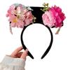 Classical Qings Princess Headband for Female Vintage Flower Hairband Chinese Costume Hairhoop Roleplay Party Hair Decors