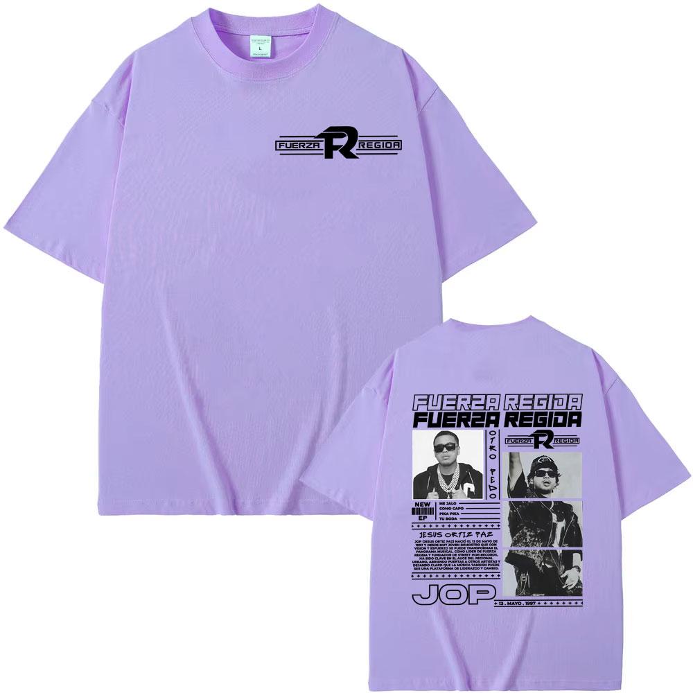 Fuerza Regida Jop 2025 Album Tour Merch Tshirts Mens Women Gothic Clothes Vintage Hip Hop T Shirts Hot Sale Tshirt Streetwear