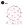 6/12pcs Pink Bow Acrylic KeyChains Coquette Bow Birthday Party Decorations Supplies Gifts for Kids Girls Pink Bow Party Favors