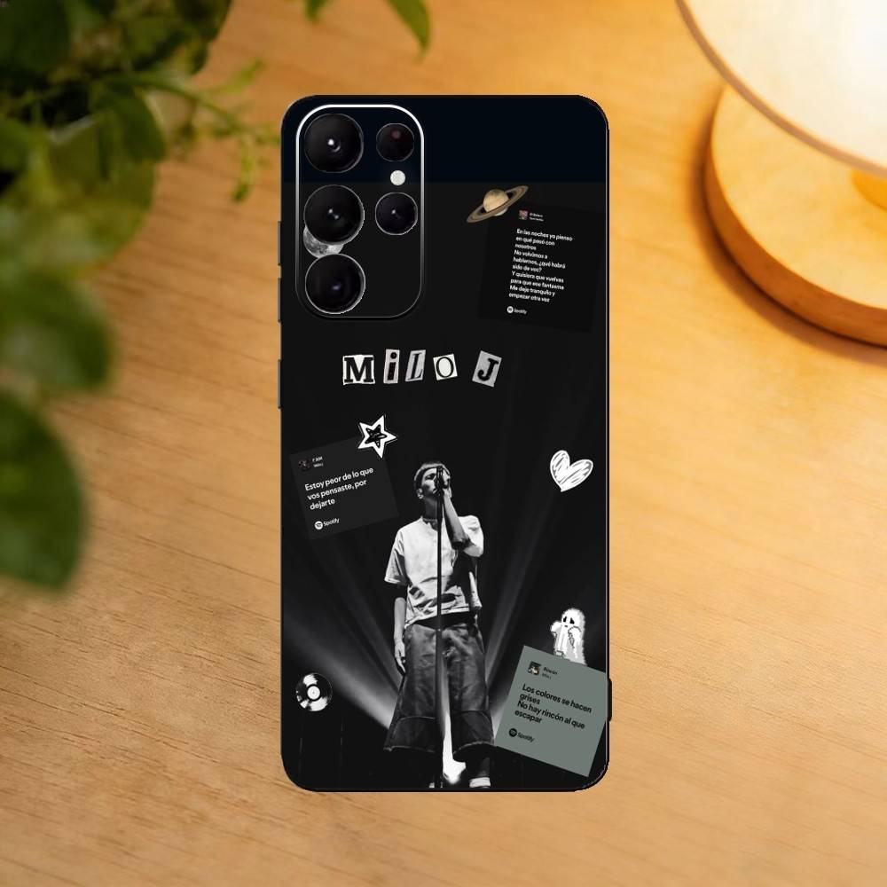 Singer M-Milo J Phone Case For Samsung S25,24,21,22,23,30,Ultra,20,Plus,Fe,Lite,Note Soft Black Cover