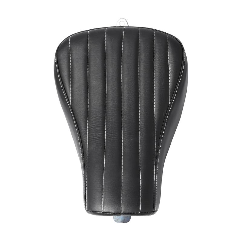 For Harley Sportster Forty Eight XL1200 883 72 48 Black Motorcycle Front Driver Leather Pillow Solo Seat Cushion