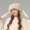 Korean Version of Mink Hair Hat Women's Thickened Fur Hat Cold and Warm Rabbit Velvet Winter Ear Protection Hat Plush Knitted Hat Tide