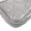 GUCCI Shoulder Bag GG Matelasse Leather 2-Way Handbag gray leather Women 735049 Used