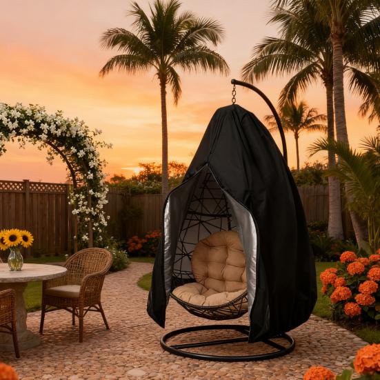 Yousheng Hanging Hammock Chair Cover Heavy Duty Oxford Cloth Weather-resistant Waterproof Outdoor Patio Single Double Seat Swing Egg Chair Cover