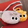 Big Eyes Cartoon Cat Crossbody Bag Soft Plush Cat Plush Toy Doll Bag Cat Plush Shoulder Bag  Girls