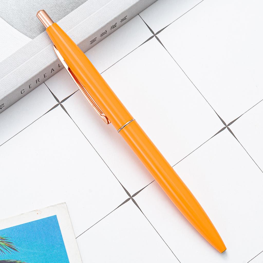 Press Ballpoint Pens Student Metal Writing Pen Office Stationery Wholesale Ball Point Pen School Supplies
