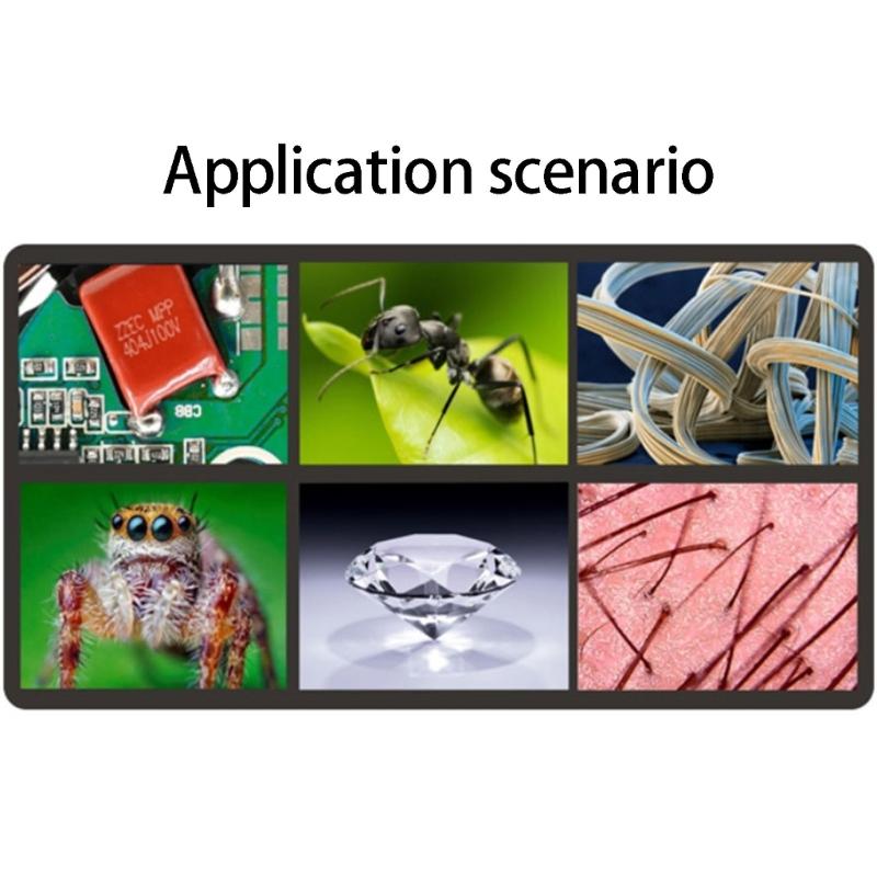 4.3inch Digital Microscope With 1000X Magnification LCD Screen For Hobbyists Circuit Repair And Jewelry Inspection