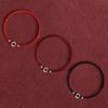 Handgefertigtes geflochtenes rotes Seilarmband Unisex Glücksbringer Freundschaftspaar Geschenk Tierkreisjahr Glücksarmband