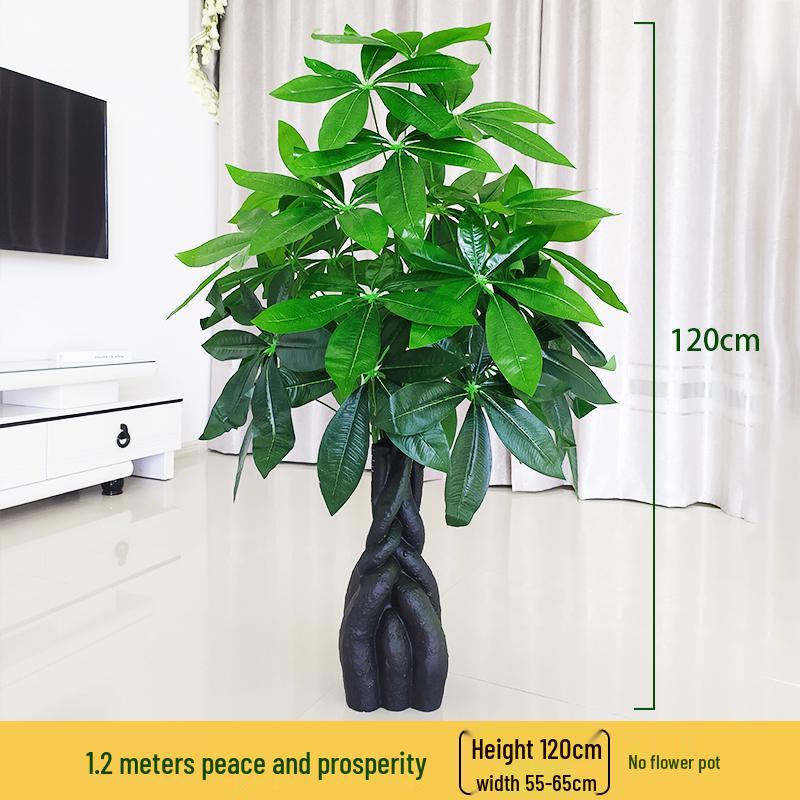 Large Potted Money Tree: Artificial Bonsai for Indoor Decoration