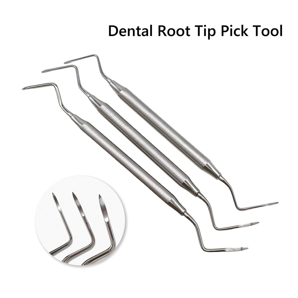 1 pc or 2pc or 3pcs Dental Elevator Root Tip Pick Tool Dental Minimally Invasive Efficient  Sharp Tip Extraction Surgical Tools