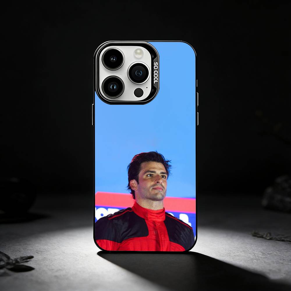 55 Chili C-Carlos S-Sainz Phone Case For iPhone 17,16,15,14,13,12,11 Plus,Pro Max,XS,Colored silver phone case
