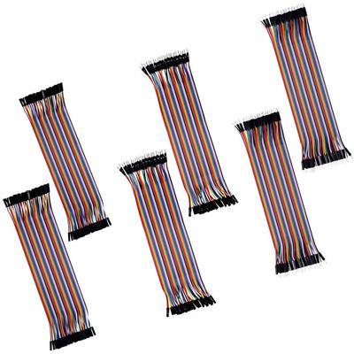 120 Stück mehrfarbige Dupont-Kabel 40-Pin Stecker auf Buchse, 40-Pin Stecker auf Stecker, 40-Pin Buchse auf Buchse Breadboard Jumper Flachbandkabel
