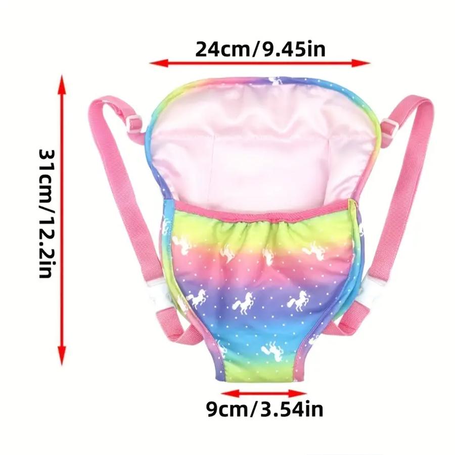 Doll Carrier Bag,4 Colors,12.2*9.45 inch,for 15 Inch to 18 Inch Dolls,Doll Backpack
