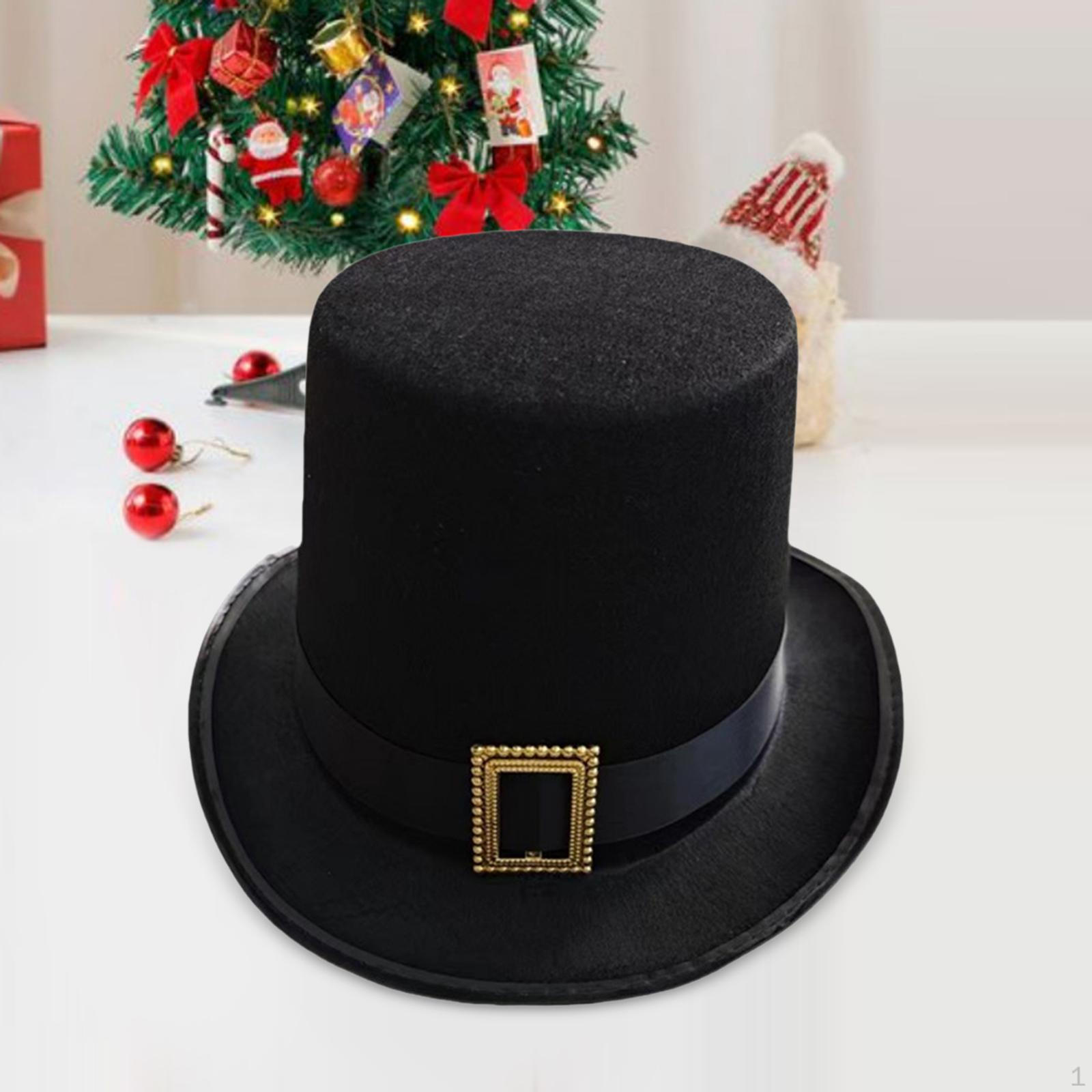 

Черный цилиндр реквизит для вечеринок танцевальные костюмы аксессуары стимпанк шляпы