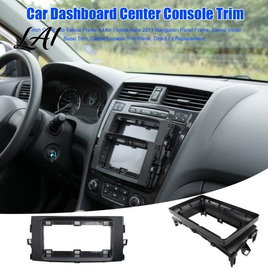 Durable Scratch Resistant Dash Trim 9 Inch Car Radio Fascia Frame Kit for Toyota Auris 2011 Navigation Panel Dashboard Repair Decorative Frame Stereo