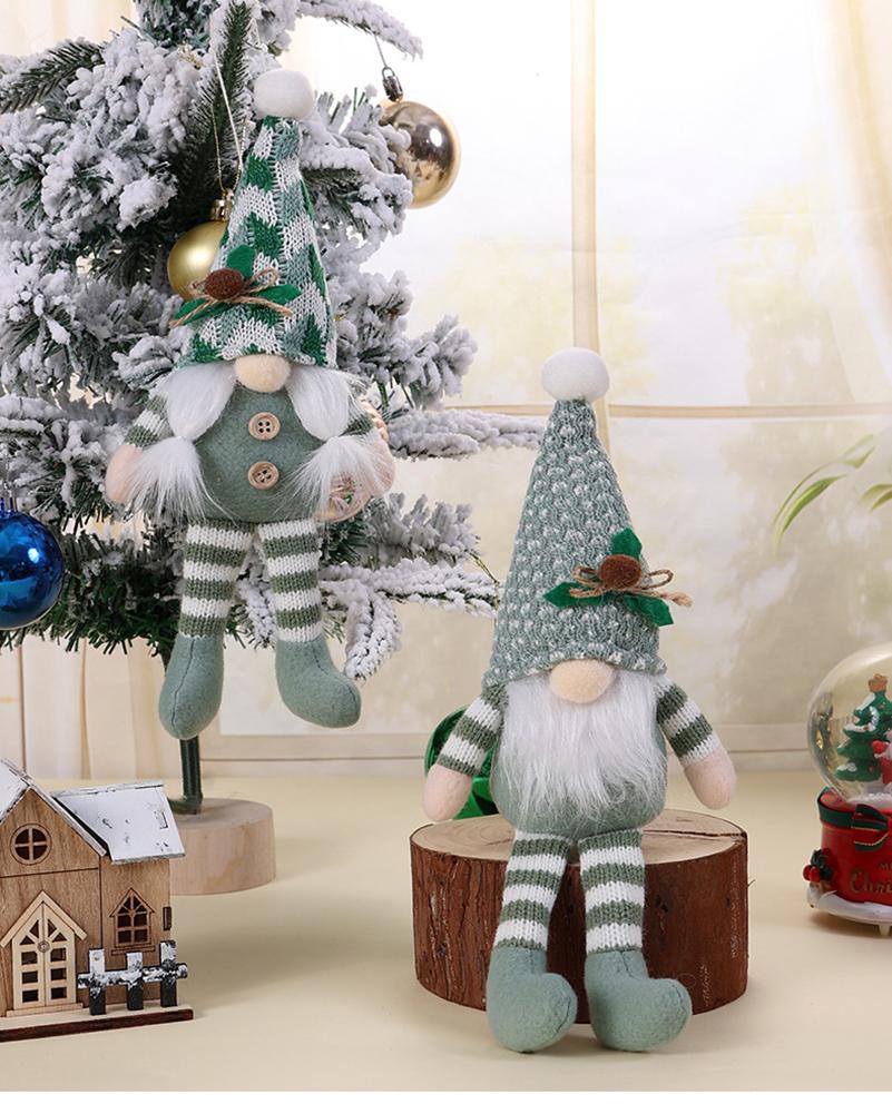 Christmas Decorations Christmas High-grade Gnome Doll Rudolph The Long-Legged Christmas Gift Ornaments