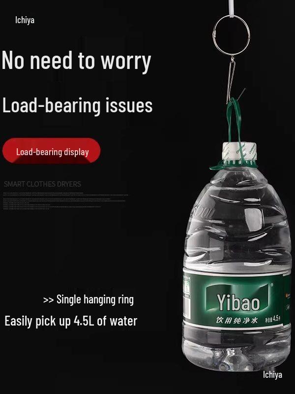 Metal Curtain Hanging Ring with Hook - Roman Rod Loop Accessories