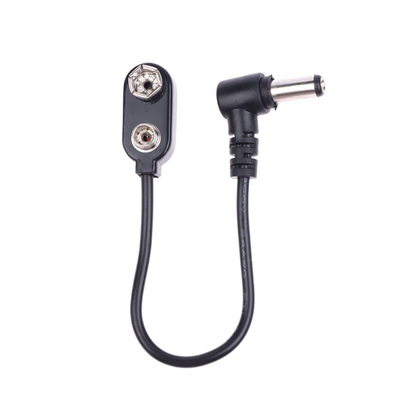 Effektpedal 9V Batteriklip Konverter Strømkabel Snapforbindelse Til Guitar Effektpedal Batteristrømforsyning Adapter