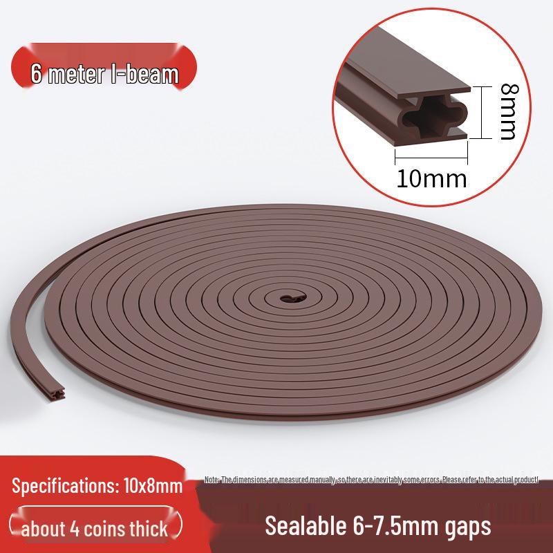 Self-Adhesive Soundproofing Door & Window Sealing Strip - Windproof, Insect-Proof, Anti-Theft Rubber Bumper