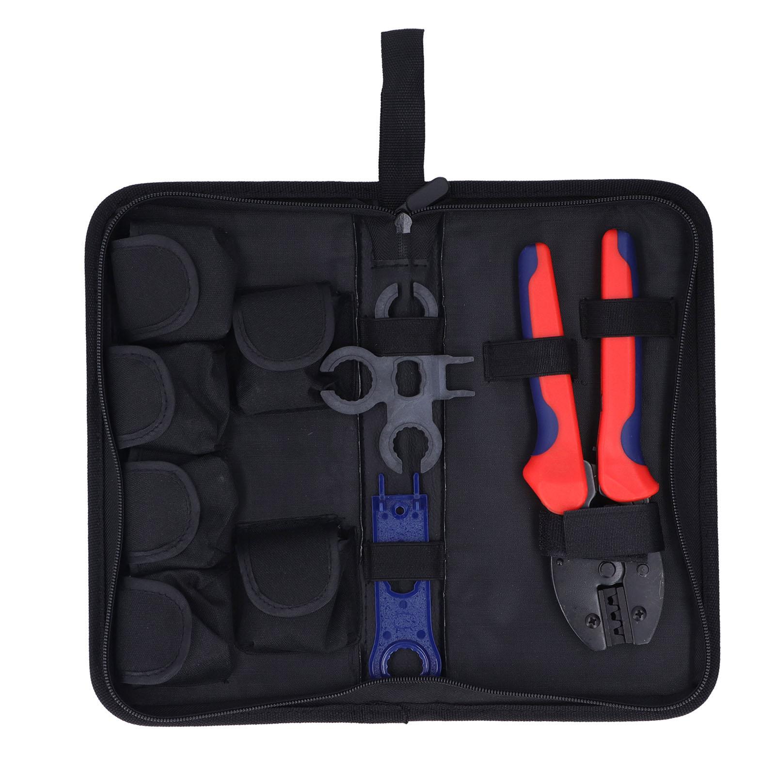 

Солнечный обжимной инструмент с храповым механизмом, обжимной инструмент для кабеля, водонепроницаемый комплект соединителей для установки