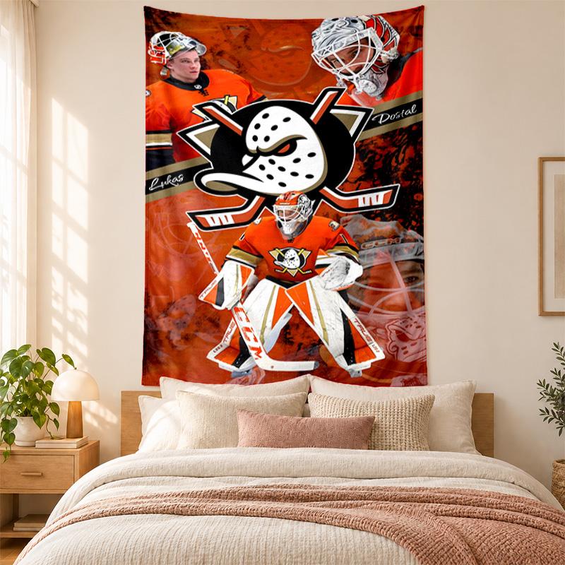 Anaheim Ducks Tapestry highquality for decorating living room bedroom dorm walls ideal as bedroom wallart orholiday gift