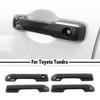 Car Side Door Handle Cover Trim For Toyota Tundra 22-25 Accessories Carbon Fiber