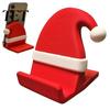 Cute Christmas Stocking Stuffers 3D Printed Santa Hat Phone Stand, Desk Holder for Decorative Party Favors Phone, Creative Sturdy Cell Dock,