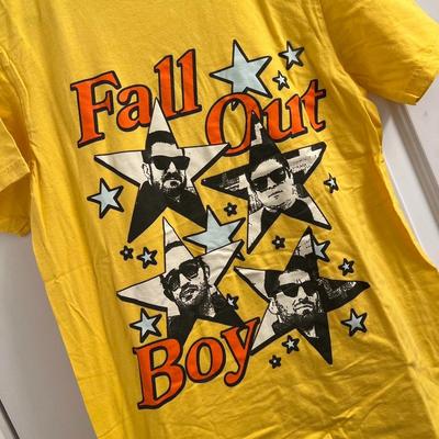 T-Shirt Selten! Fall Out Boy Gelbes Stern-Shirt Tour-T-Shirt Unisex Geschenk Fan S-5XL LT585