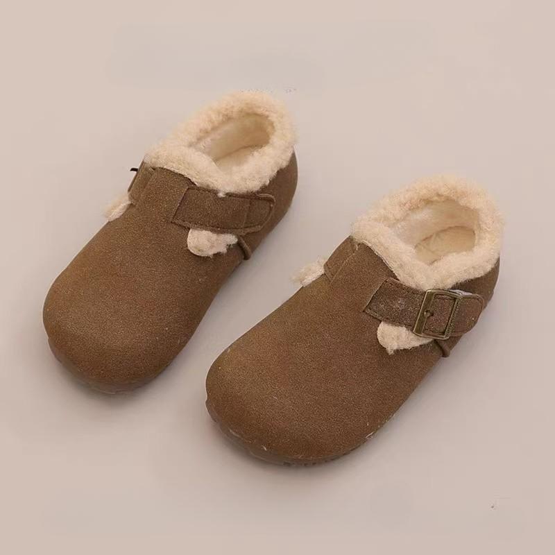 

Простые детские туфли из хлопка для девочек, классическая зимняя обувь для детей, теплые универсальные повседневные туфли на плоской подошве для мальчиков, модный тренд с круглым носком 21 хаки