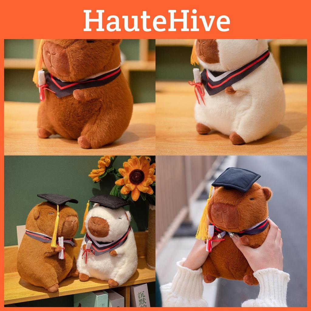 Cartoon Capybara Graduation Plush Toy Soft Doll Graduation Season Gift Student