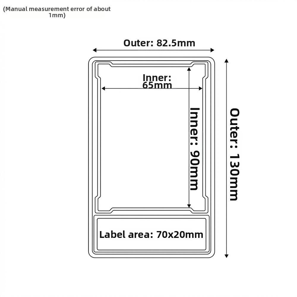 Transparent Collectible Card Box Removable Trading Card Protection Box  Storage Display