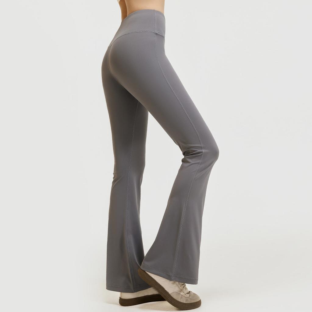 Womens Pants Casual  Pants With Pockets Pull On Flare Slacks High Waist Stretchy Trousers