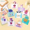 3D Birthday Greeting Cards Cute Cartoon Cake/Balloon Design Assorted Birthday Cards for Kids Adults