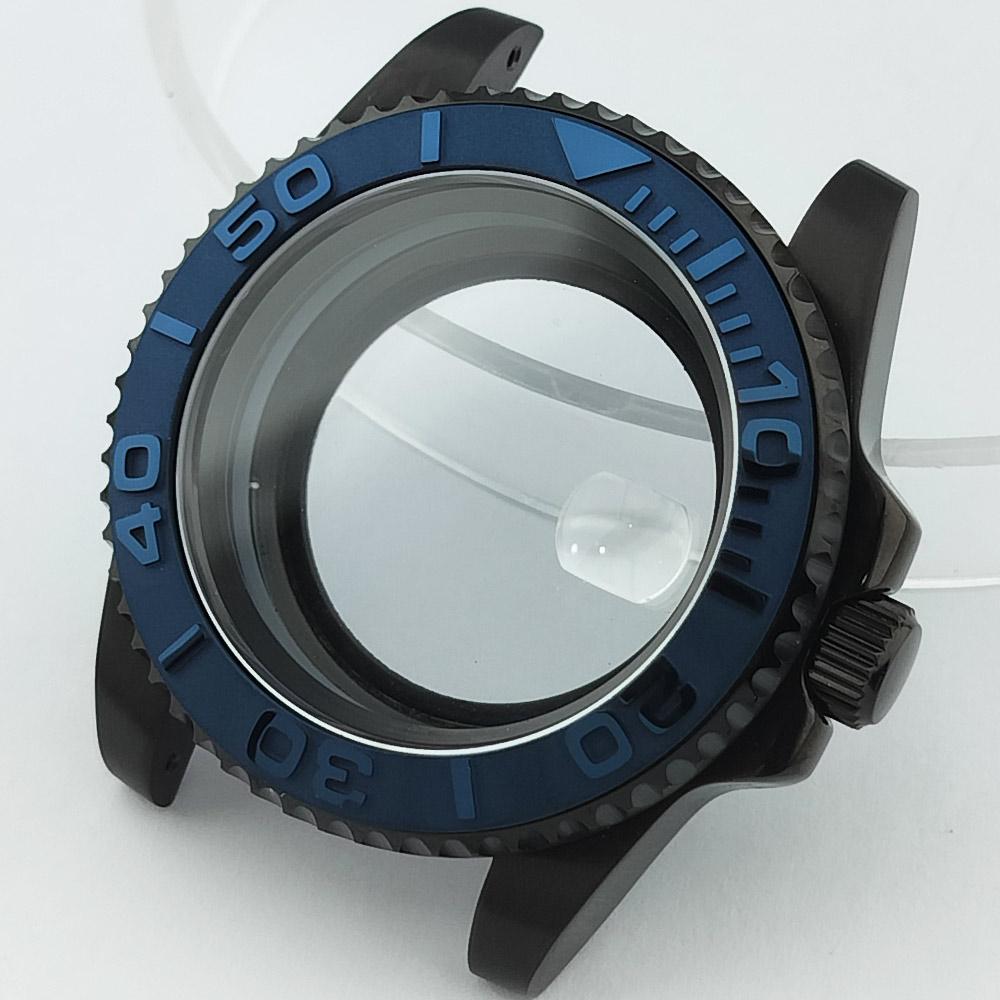 40mm Mechanical Watch Case for NH Series 35 36 38 Movement Yacht Design Style with Sapphire Crystal Watch Box Parts 7