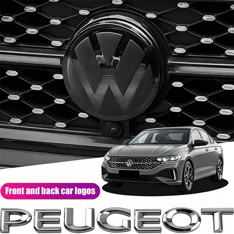 Emblemat Przedni i Tylny Do VW Golf 6/Golf 7/Golf 7.5/Golf 8 Nie Wpływa Na ACC Zmodyfikowany Czarny Znak Płaskie Lustro Pokrywa Naklejka Hp9
